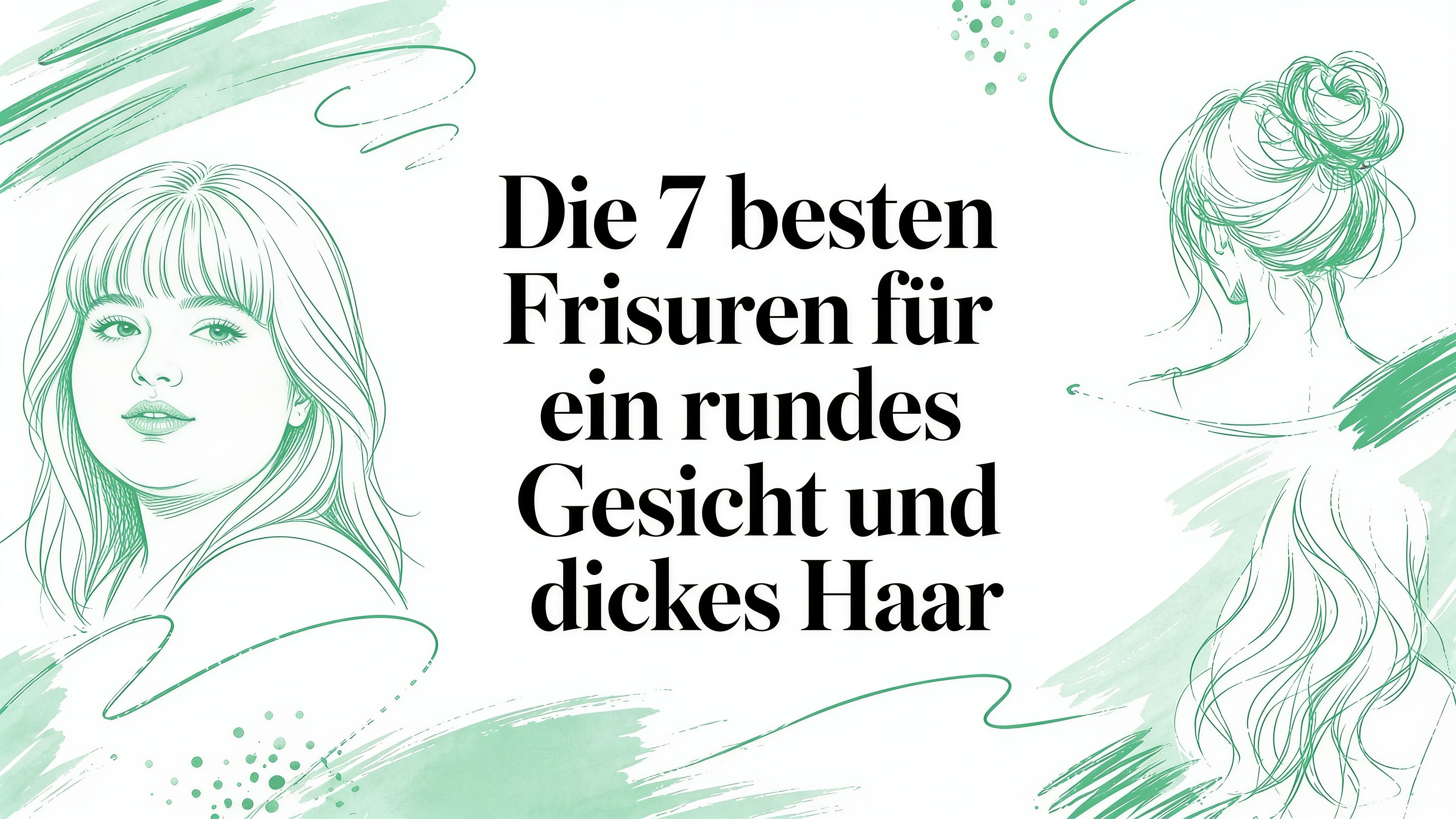 Die 7 besten Frisuren für rundes Gesicht und dickes Haar