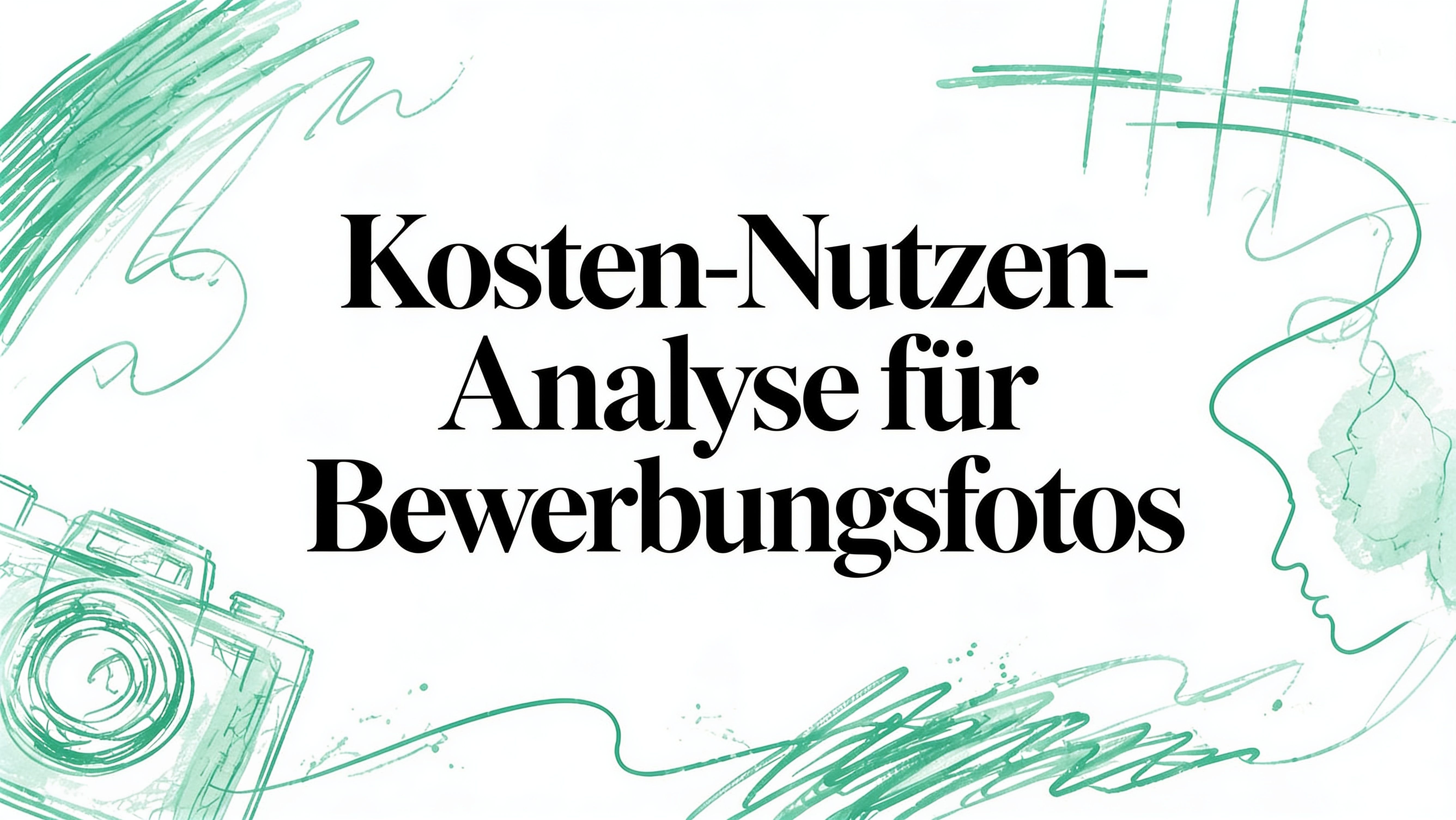 Kosten Nutzen Analyse für Bewerbungsfotos