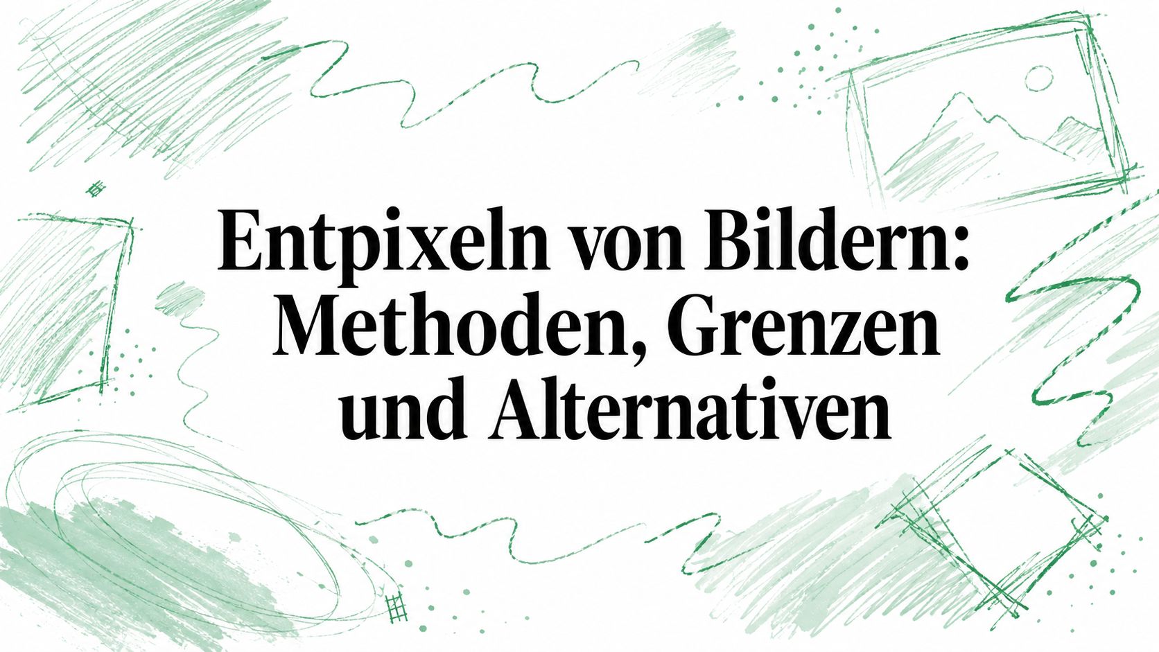 Entpixeln von Bildern: Methoden, Grenzen und Alternativen