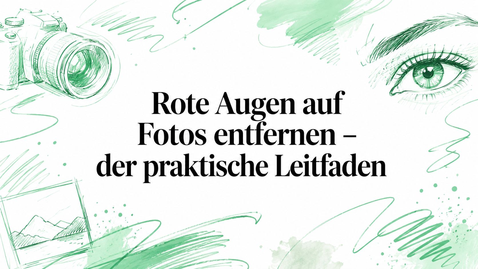 Rote Augen auf Fotos entfernen – der praktische Leitfaden
