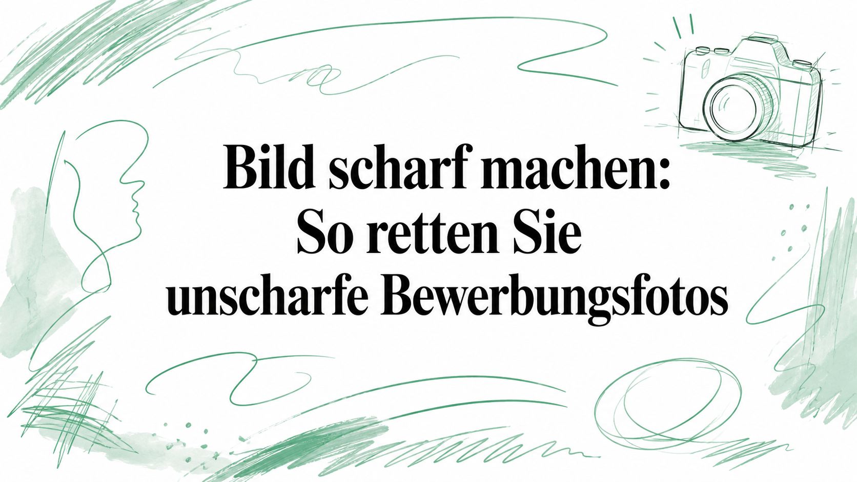 Bild scharf machen: So retten Sie unscharfe Bewerbungsfotos