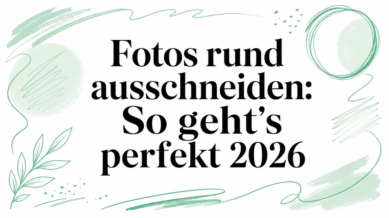 Fotos rund ausschneiden: So geht's perfekt 2026