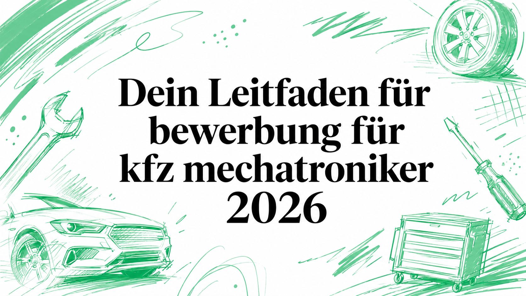 Dein Leitfaden für bewerbung für kfz mechatroniker 2026