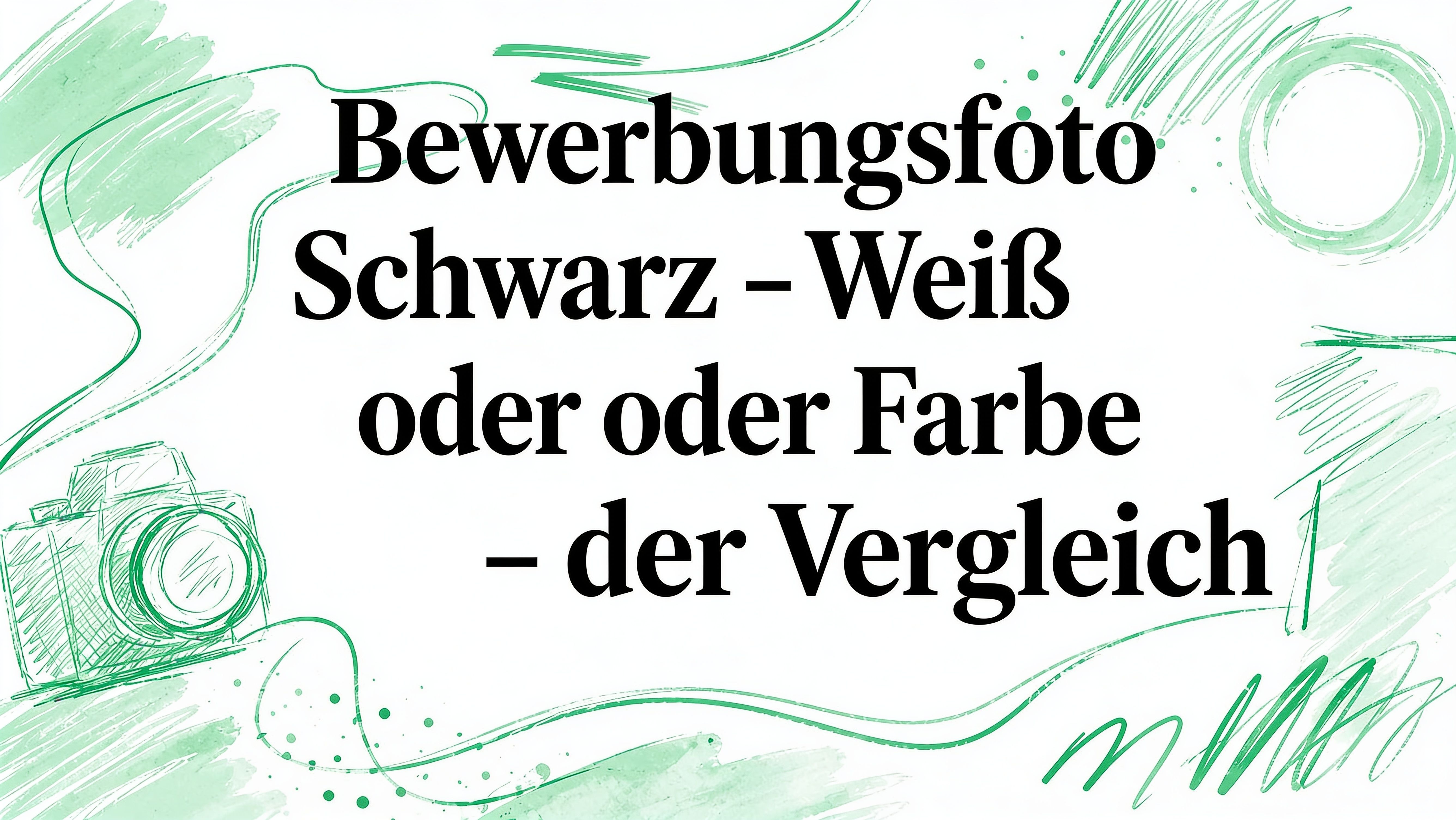 Bewerbungsfoto schwarz weiß oder farbe – der Vergleich