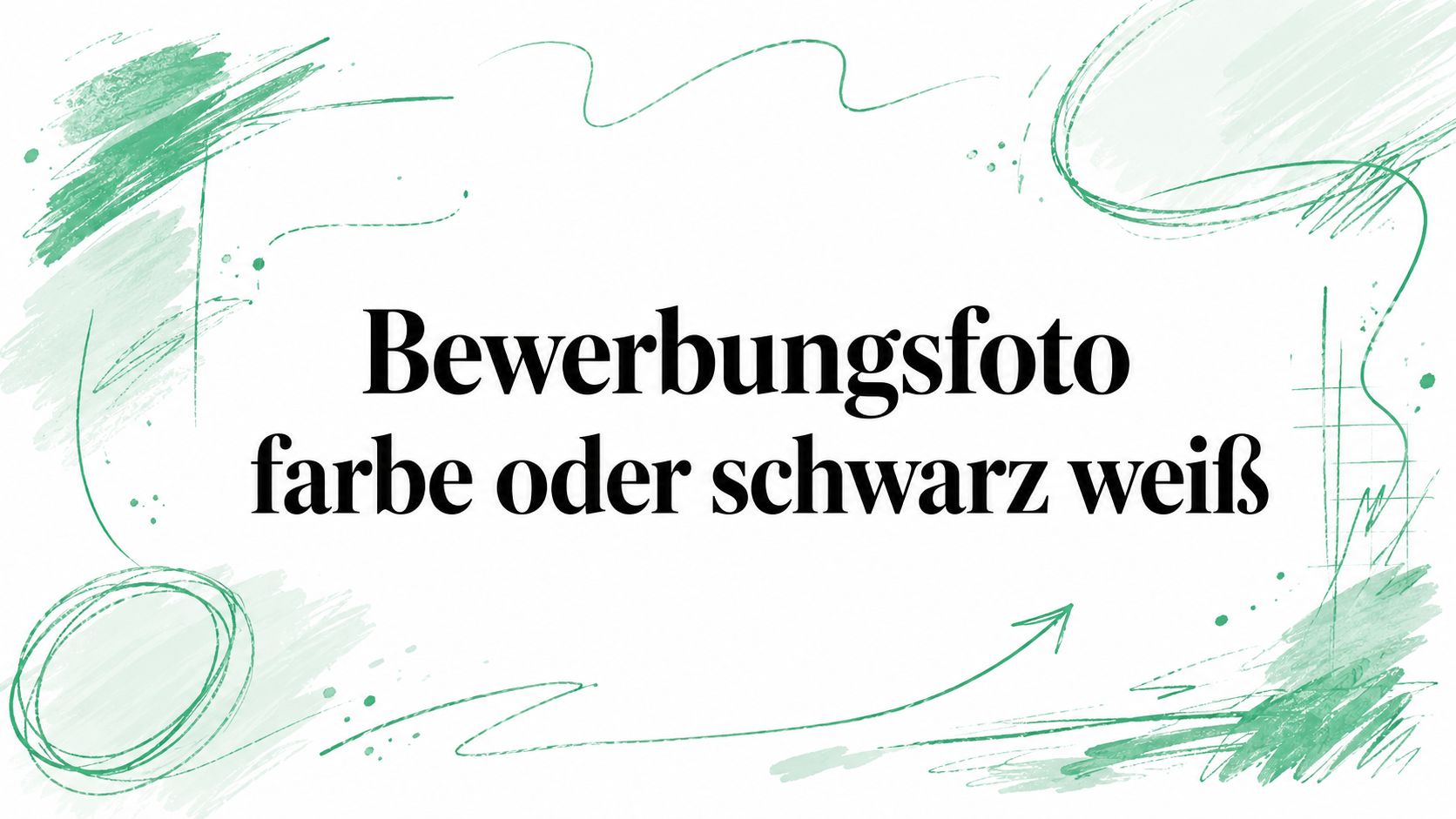 Bewerbungsfoto farbe oder schwarz weiß