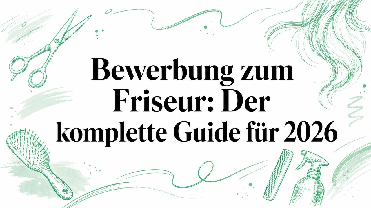 Bewerbung zum Friseur: Der komplette Guide für 2026